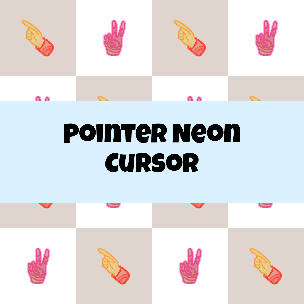 Preview Pointer neon cursor custom cursor pack